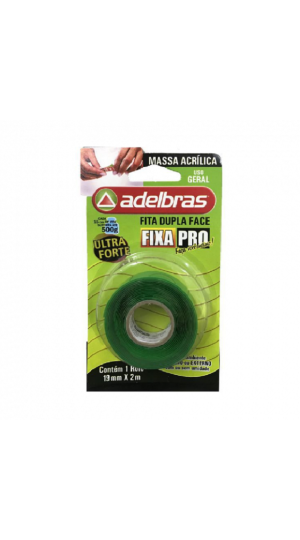 DUPLA FACE FIXA PRÓ – MASSA ACRÍLICA 19MM X 2M ADELBRAS