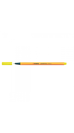 CANETA STABILO 88/24 AMARELO LIMÃO