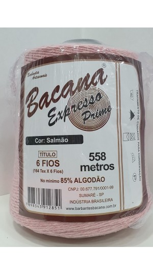 BARBANTE EXPRESSO SALMÃO 6 FIOS 600G.