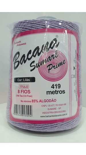 BARBANTE SUMARÉ LILÁS 8 FIOS 600G.