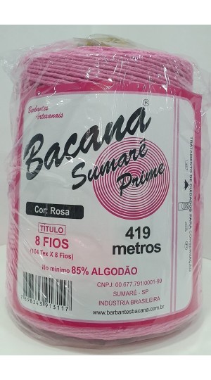 BARBANTE SUMARÉ ROSA 8 FIOS 600G.