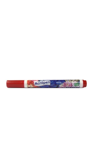 MARCADOR P/ TECIDO ACRILPEN VERMELHO FOGO 507 ACRILEX