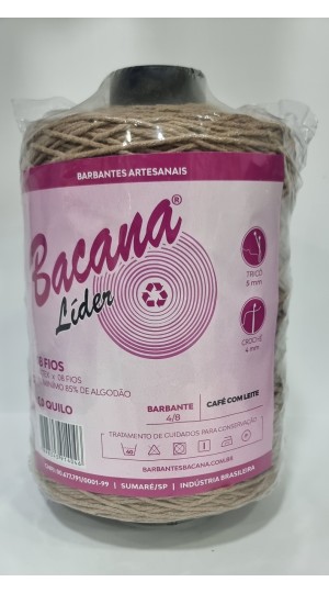 BARBANTE LIDER CAFÉ COM LEITE 8 FIOS 1,0KG.