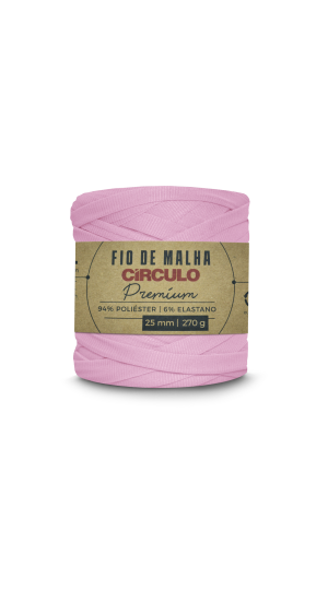 FIO DE MALHA CIRCULO PREMIUM - COR 3161 ROSA ALGODÃO