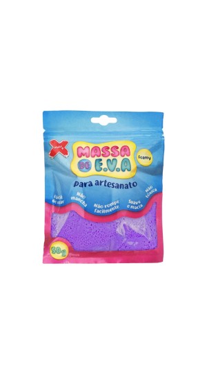 MASSA DE EVA 50G. ROXO MAKE MAIS