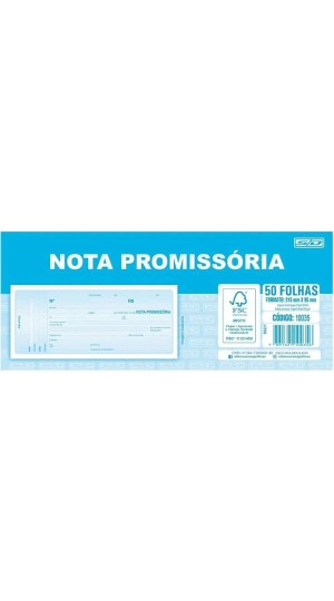 NOTA PROMISSÓRIA 50 FOLHAS SÃO DOMINGOS